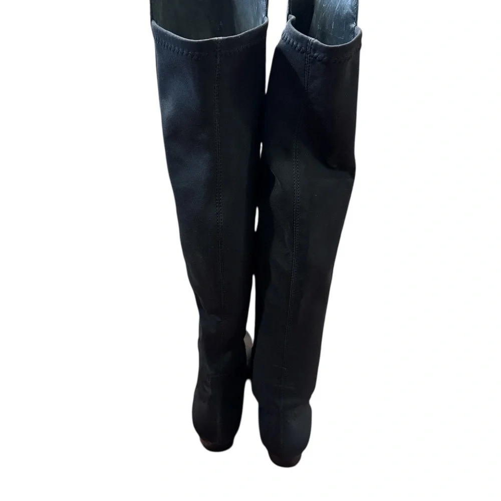 Vince Camuto VC-Karita Tall Black Riding Boots – Leather, Size 5.5M